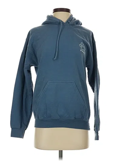 Pre-owned Gildan Pullover Hoodie In Blue