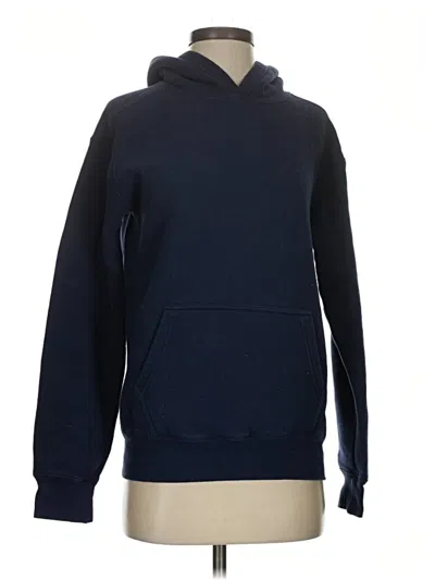 Pre-owned Gildan Pullover Hoodie In Blue