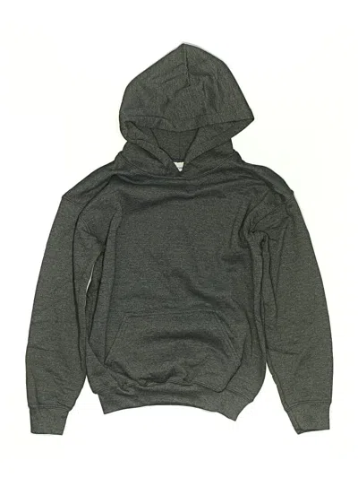 Pre-owned Gildan Kids' Pullover Hoodie In Blue