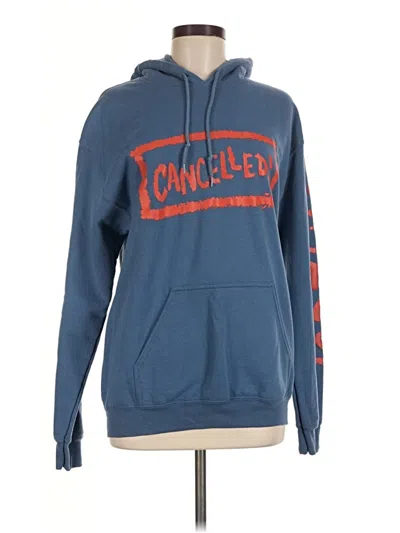 Pre-owned Gildan Pullover Hoodie In Blue
