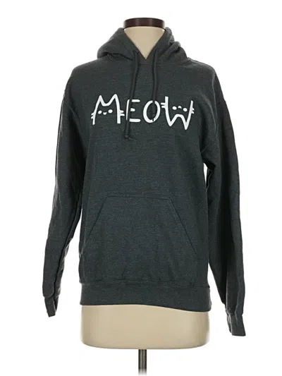 Pre-owned Gildan Pullover Hoodie In Gray