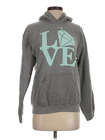 Pre-owned Gildan Pullover Hoodie In Gray