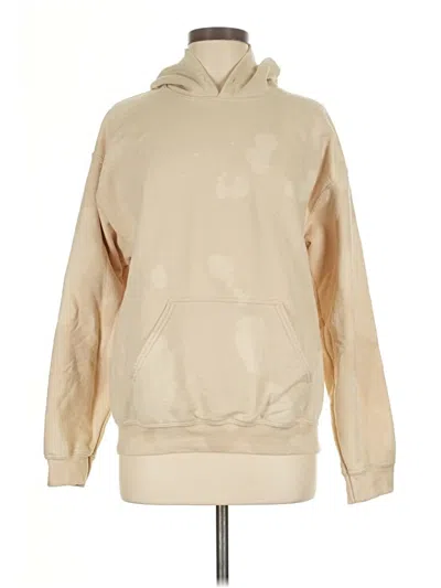 Pre-owned Gildan Pullover Hoodie In Tan