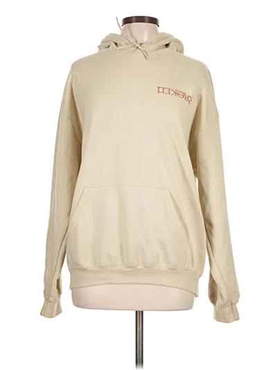 Pre-owned Gildan Pullover Hoodie In Tan