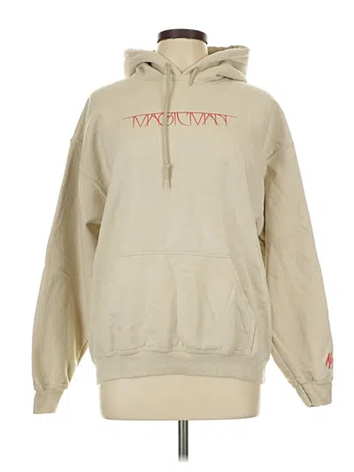 Pre-owned Gildan Pullover Hoodie In Tan