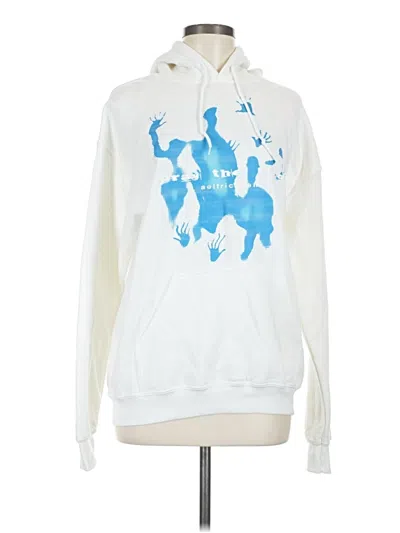 Pre-owned Gildan Pullover Hoodie In White