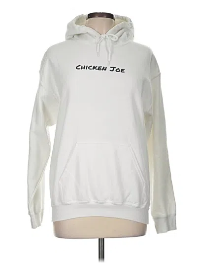 Pre-owned Gildan Pullover Hoodie In White