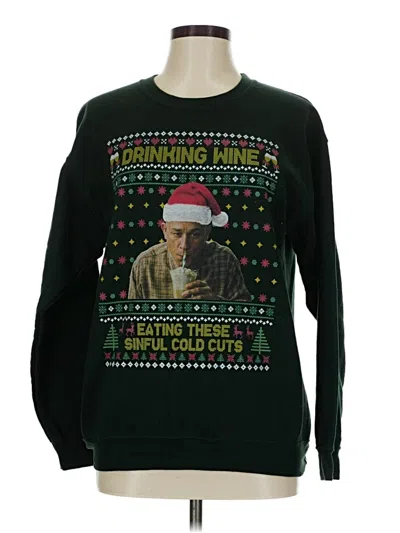 Pre-owned Gildan Pullover Sweater In Black