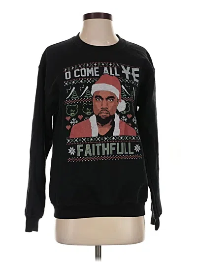 Pre-owned Gildan Pullover Sweater In Black