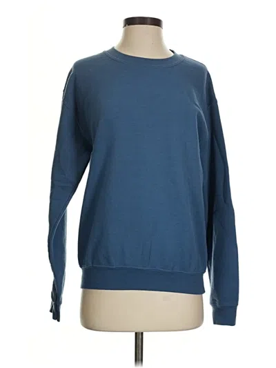 Pre-owned Gildan Pullover Sweater In Blue