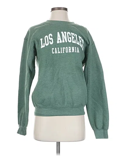 Pre-owned Gildan Pullover Sweater In Green