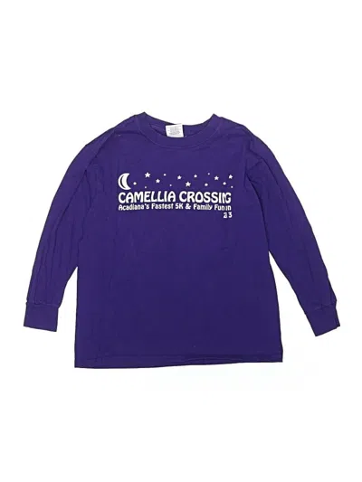 Pre-owned Gildan Kids' Pullover Sweater In Purple