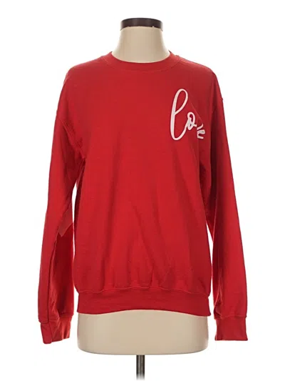 Pre-owned Gildan Pullover Sweater In Red