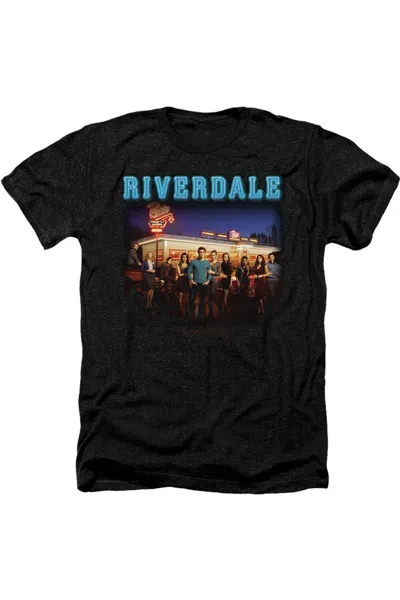Gildan Riverdale Up At Pops Adult Heather Tee / T-shirt In Black
