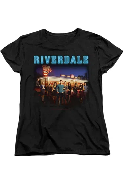 Gildan Riverdale Up At Pops Short Sleeve Women´s Tee / T-shirt In Black