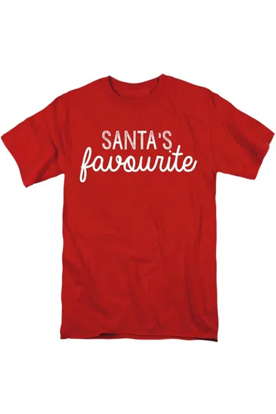 Gildan Santa´s Favorite This Christmas Unisex Adult T-shirt In Red
