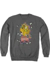 Gildan Scooby Doo Being Watched Adult Crewneck Sweatshirt In Pink