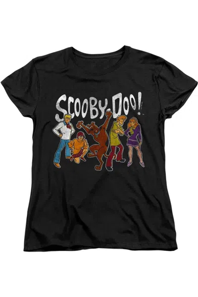 Gildan Scooby Doo Gang Short Sleeve Women´s Tee / T-shirt In Black