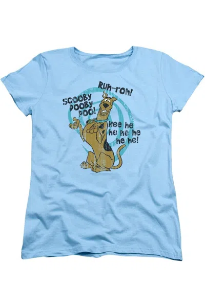 Gildan Scooby Doo Quoted Short Sleeve Womens Tee / T-shirt In Blue