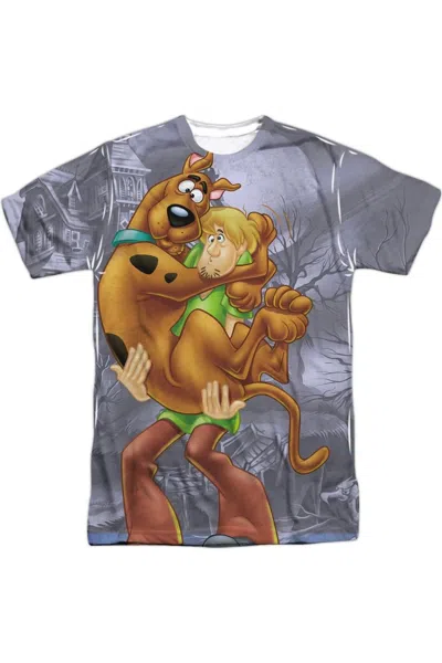 Gildan Scooby Doo Scooby And Shaggy Adult Poly/cotton Short Sleeve Tee / T-shirt In White