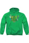 Gildan Scooby Doo Scooby Gang Adult Pull Over Hoodie / Hooded Sweatshirt In Green