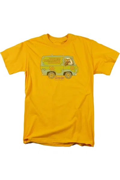 Gildan Scooby Doo The Mystery Machine Short Sleeve Adult Tee / T-shirt In Gold