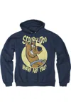 Gildan Scooby Doo Where Are You Adult Pull Over Hoodie / Hooded Sweatshirt In Blue