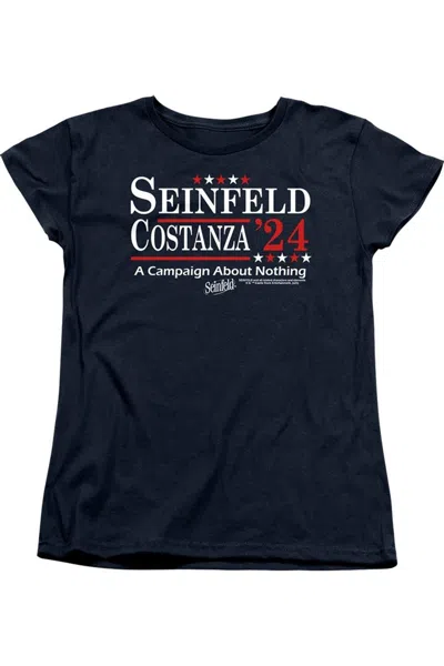 Gildan Seinfeld Election Tee / T-shirt Short Sleeve Women´s Tee / T-shirt In Blue