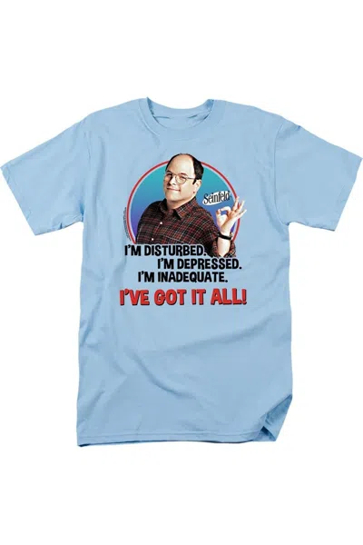 Gildan Seinfeld George All Short Sleeve Adult Tee / T-shirt In Blue
