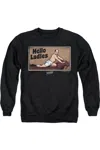 Gildan Seinfeld Hello Ladies Adult Crewneck Sweatshirt In Black