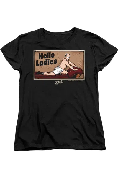 Gildan Seinfeld Hello Ladies Short Sleeve Women´s Tee / T-shirt In Black