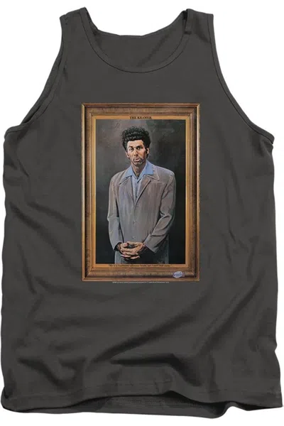 Gildan Seinfeld Kramer Portrait Adult Tank Top In Gray