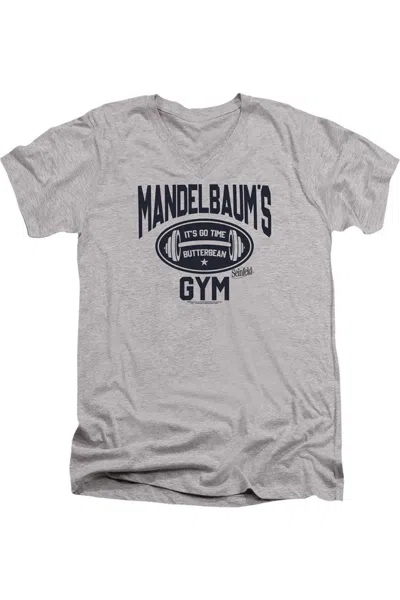 Gildan Seinfeld Madelbaum´s Gym Short Sleeve Adult V Neck Premium Cotton Tee / T-shirt In Multi