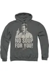 Gildan Seinfeld No Soup Adult Pull Over Hoodie / Hooded Sweatshirt In Pink