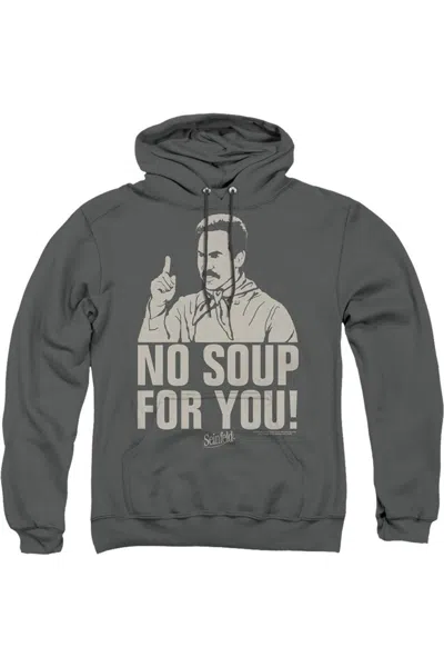 Gildan Seinfeld No Soup Adult Pull Over Hoodie / Hooded Sweatshirt In Pink