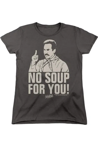 Gildan Seinfeld No Soup Short Sleeve Women´s Tee / T-shirt In Gray