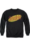 Gildan Seinfeld Seinfeld Logo Adult Crewneck Sweatshirt In Black