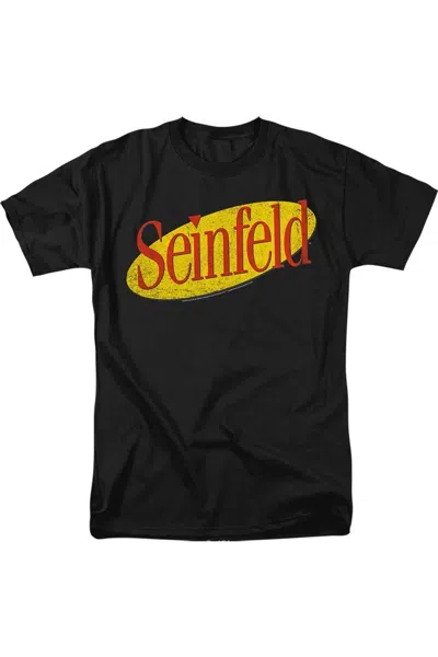 Gildan Seinfeld Seinfeld Logo Short Sleeve Adult Tee / T-shirt In Black
