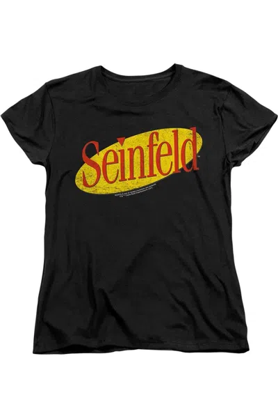 Gildan Seinfeld Seinfeld Logo Short Sleeve Women´s Tee / T-shirt In Black