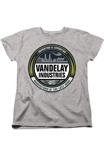 Gildan Seinfeld Vendelay Logo Short Sleeve Women´s Tee / T-shirt In Gray