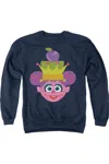 Gildan Sesame Street Christmas Nutcracker Abby Cadabby Adult Crewneck Sweatshirt In Blue