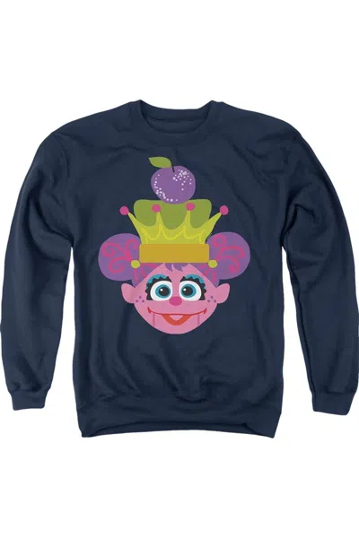 Gildan Sesame Street Christmas Nutcracker Abby Cadabby Adult Crewneck Sweatshirt In Blue