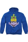 Gildan Sesame Street Christmas Nutcracker Count Adult Pull Over Hoodie In Blue