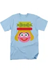 Gildan Sesame Street Christmas Nutcracker Prairie Dawn Short Sleeve Adult Tee / T-shirt In Blue