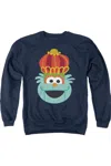 Gildan Sesame Street Christmas Nutcracker Rosita Adult Crewneck Sweatshirt In Blue