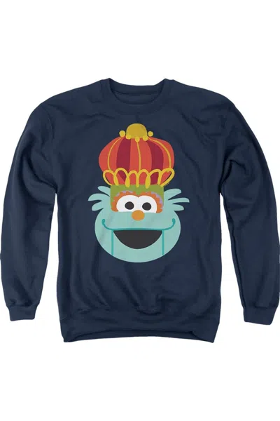Gildan Sesame Street Christmas Nutcracker Rosita Adult Crewneck Sweatshirt In Blue
