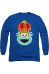 Gildan Sesame Street Christmas Nutcracker Rosita Long Sleeve Adult Tee / T-shirt In Blue