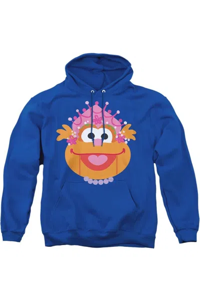 Gildan Sesame Street Christmas Nutcracker Zoey Adult Pull Over Hoodie In Blue