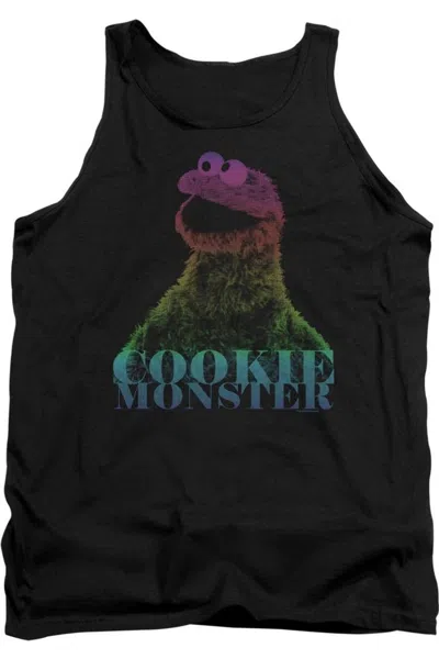 Gildan Sesame Street Cm Halftone Adult Tank In Black