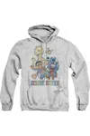 Gildan Sesame Street Colorful Group Adult Pull Over Hoodie In Multi